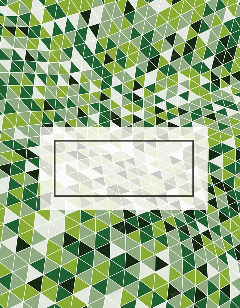 绿色边框背景模版矢量图ai设计背景_88icon https://88icon.com 几何 几何棱形 扁平 扁平化 渐变 矢量海报背景模版 绿色渐变 边框 矢量图