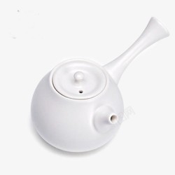 定窑侧把白色壶茶壶素材