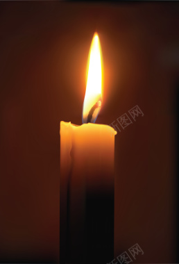 蜡烛和跳动的烛光背景矢量背景