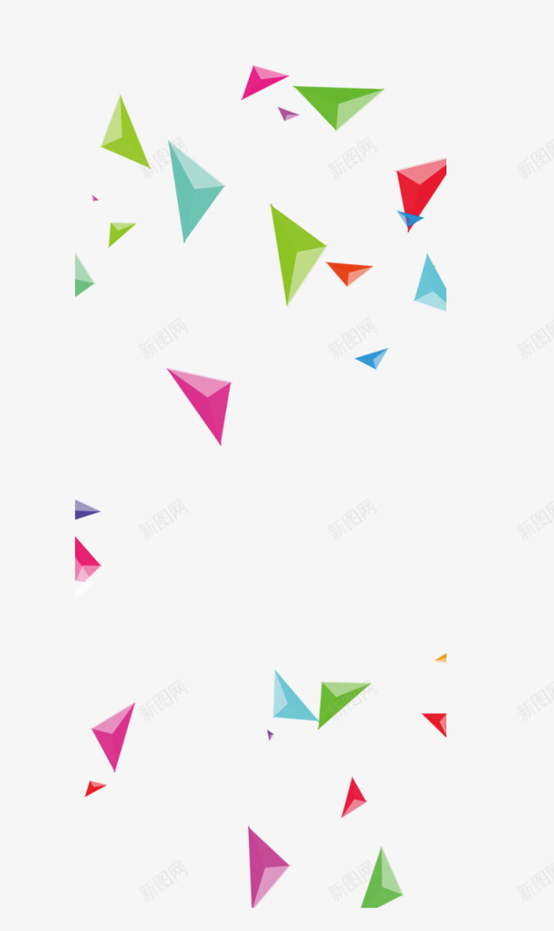 漂浮三角形png免抠素材_88icon https://88icon.com 促销海报 平面设计 漂浮元素