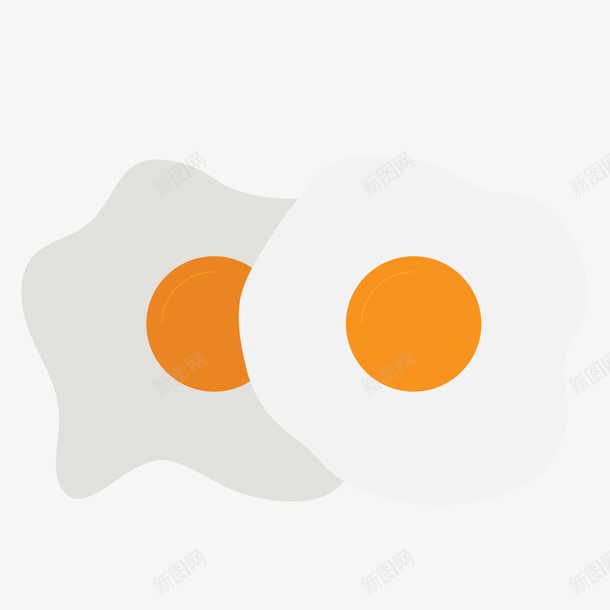 白色圆弧煎蛋食物元素矢量图ai免抠素材_88icon https://88icon.com 卡通 吃的 圆弧 插画 煎蛋 白色 美食 矢量图