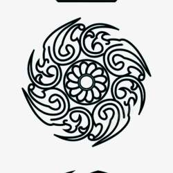 圆形古风边框素材