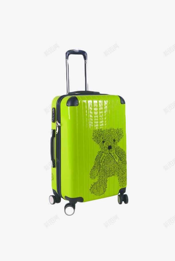 绿色行李箱包png免抠素材_88icon https://88icon.com 产品实物 电商 箱包 绿色 行李