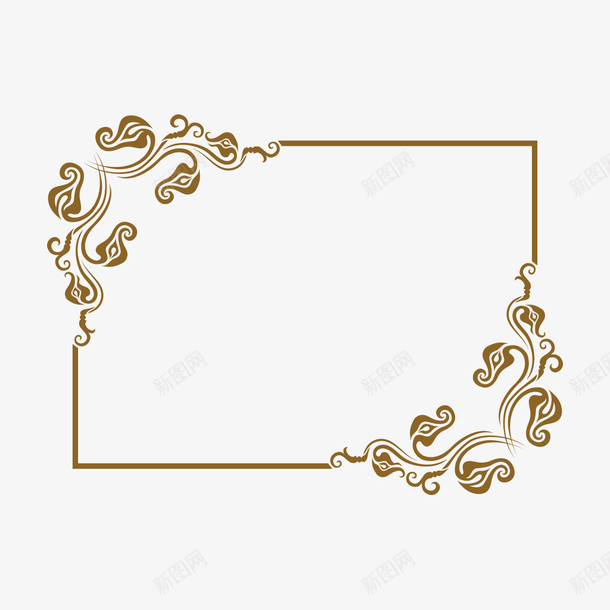 古典花纹边框png免抠素材_88icon https://88icon.com 古典花纹 古典边框 复古边框 画框 装饰 边框 金色花纹 金色边框