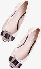 粉色甜美平底鞋女鞋素材