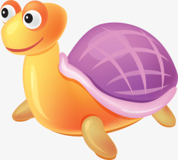 可爱海龟紫色卡通乌龟高清图片