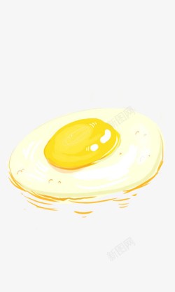 卡通煎鸡蛋素材