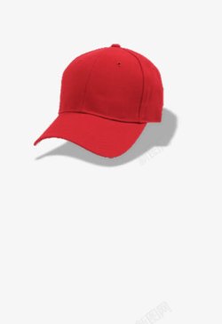 红色棒球帽素材
