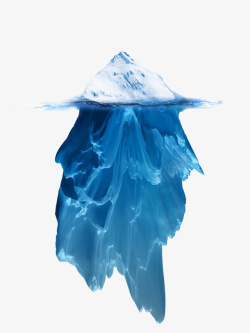 冰山背景水下冰山模型高清图片