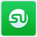 社会StumbleUpon清洁噪音社会媒体图标图标