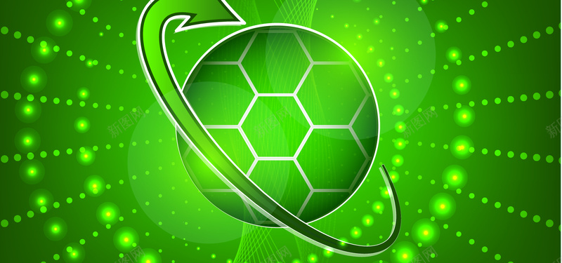 绿色清新足球背景矢量图ai设计背景_88icon https://88icon.com 世界杯 几何 扁平 海报banner 清新 渐变 绿色 足球 矢量图
