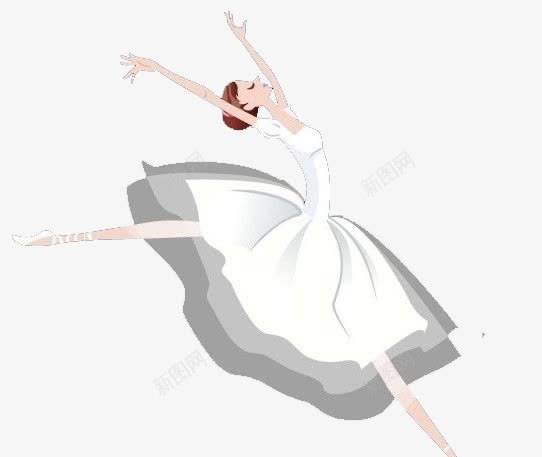 跳舞的女孩png免抠素材_88icon https://88icon.com 唯美 女孩 白裙 白裙子 跳舞