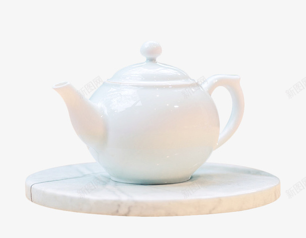 茶壶实物图png免抠素材_88icon https://88icon.com 实物图 白色 茶具 茶壶