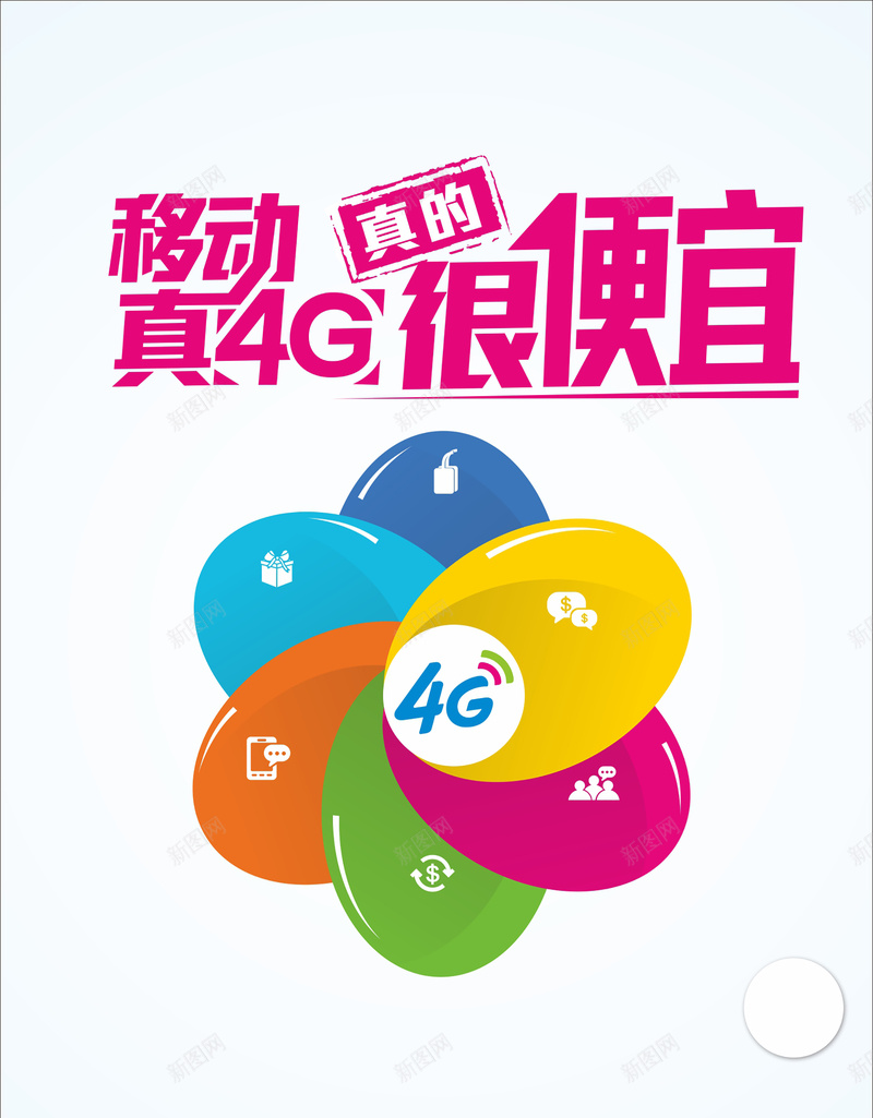 移动4g海报背景图cdr设计背景_88icon https://88icon.com 4g 几何 彩色 扁平 海报 渐变 移动