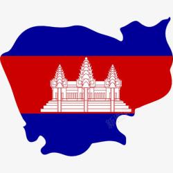柬埔寨地图柬埔寨的地图图标高清图片