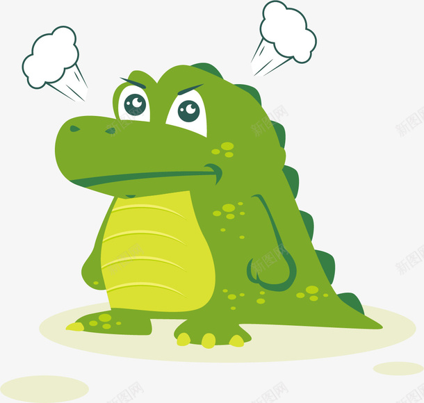愤怒的鳄鱼png免抠素材_88icon https://88icon.com 动物 动物插画 卡通动物 可爱动物 小动物 愤怒 鳄鱼