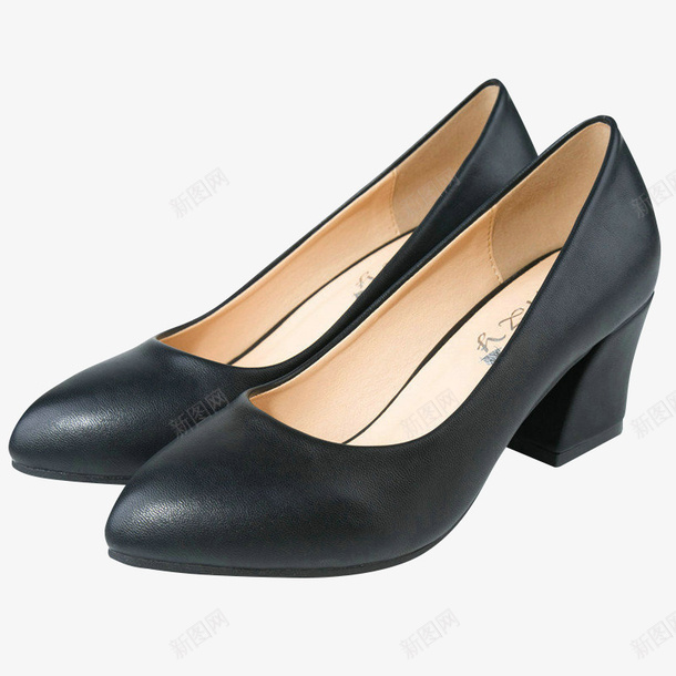 黑色女鞋png免抠素材_88icon https://88icon.com 中跟女鞋 产品实物 女鞋 鞋子 黑色女款鞋子