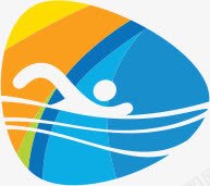 网易logo游泳图标图标