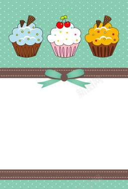 蛋糕食物生日儿童海报背景矢量图背景