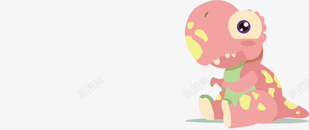 可爱粉色小恐龙png免抠素材_88icon https://88icon.com 创意 卡通 可爱 小恐龙 彩色图 手绘 手绘图 粉色