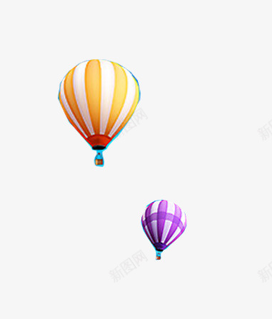 热气球效果psd免抠素材_88icon https://88icon.com 彩色 效果 热气球 素材 美丽