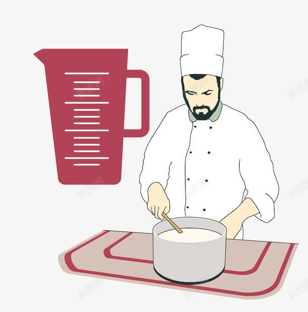 正在忙碌的面包师png免抠素材_88icon https://88icon.com 卡通图案 厨师 矢量素材 面包师 面包师傅 面点师