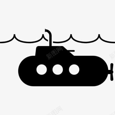 一艘潜艇潜艇图标图标