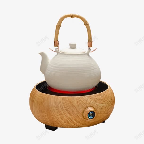 电陶壶png免抠素材_88icon https://88icon.com 产品实物 水壶 电器 白色茶壶 茶壶