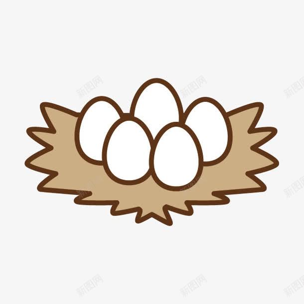 一窝鸡蛋png免抠素材_88icon https://88icon.com 卡通 可爱 鸡蛋