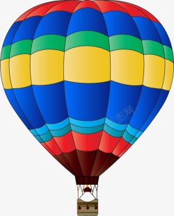 三色热气球描绘三色热气球矢量图高清图片