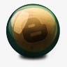 球球免抠素材博客台球台球木制球社会图标图标