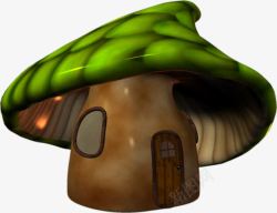 蘑菇小屋素材