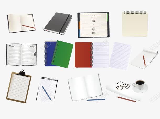 笔记本记录本png免抠素材_88icon https://88icon.com 书写 记录