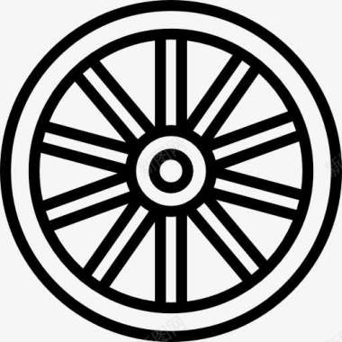 木车轮图标图标
