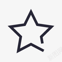 收藏五角星星星图标图标