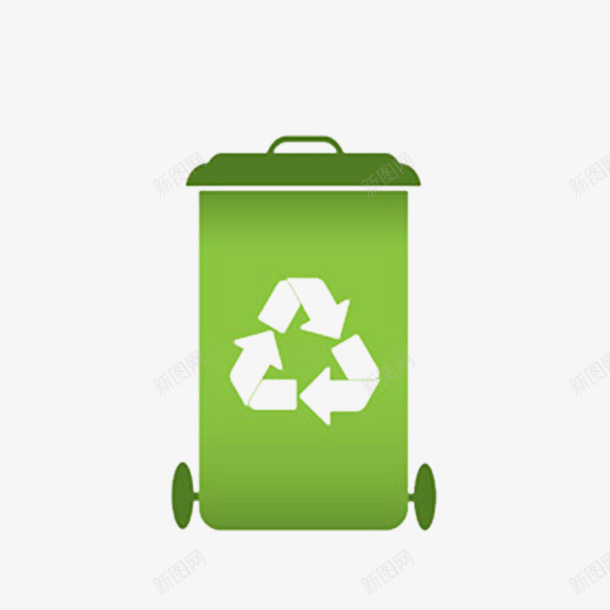 卡通绿色的垃圾箱png免抠素材_88icon https://88icon.com 垃圾箱 垃圾箱标签 安全的 安全绿色 无危害 无毒标志 绿色安全 绿色的
