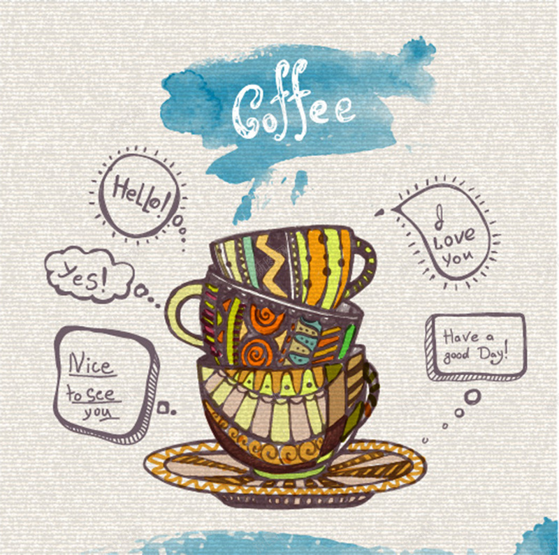 手绘复古咖啡背景矢量图ai设计背景_88icon https://88icon.com 咖啡 咖啡杯 复古 手绘 海报 背景 矢量图