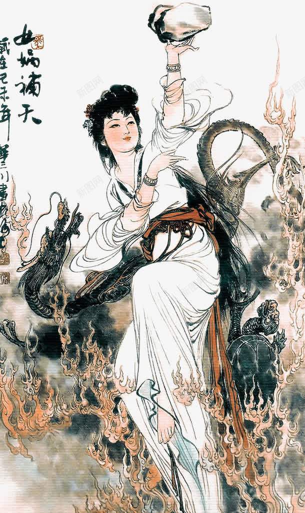 美女肖像画png免抠素材_88icon https://88icon.com 中国画 典雅端庄 古代女子 唯美 国画美女 工笔人物画 美女