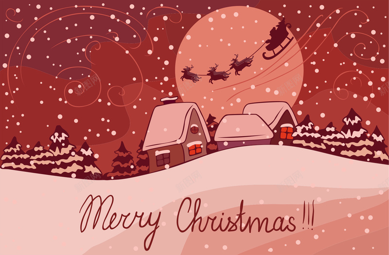 卡通手绘梦幻圣诞夜艺术字背景矢量图ai设计背景_88icon https://88icon.com 圣诞 圣诞老人 圣诞节 圣诞节矢量素 圣诞贺卡 圣诞雪景 日贺卡 梦幻 礼品 节日 贺卡 雪地 雪景 矢量图