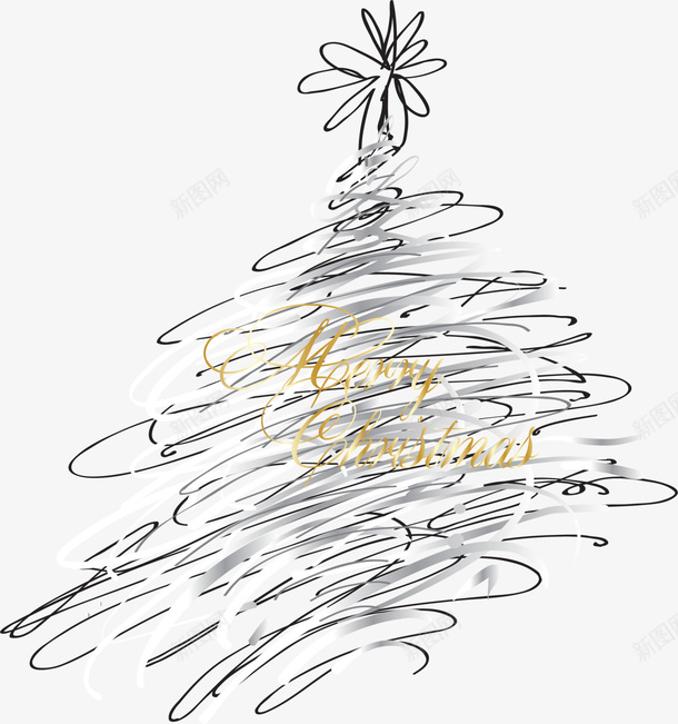 圣诞节蓝色圣诞树png免抠素材_88icon https://88icon.com 创意圣诞树 唯美圣诞树 圣诞节 文艺风 线条圣诞树 蓝色圣诞树