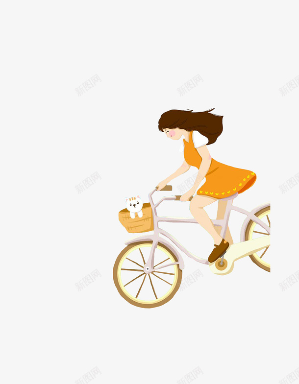 小女孩骑车子png免抠素材_88icon https://88icon.com 单车 小女孩 自行车 车子 骑车子