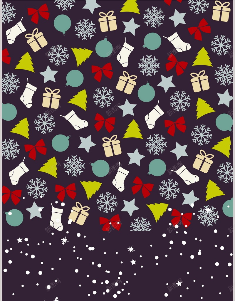 圣诞节底纹矢量图ai设计背景_88icon https://88icon.com 圣诞树 圣诞节 底纹 纹理 袜子 质感 雪花 矢量图