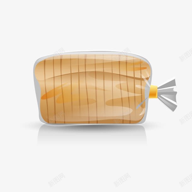 一袋面包png免抠素材_88icon https://88icon.com 塑料袋 早餐 食物 黄色
