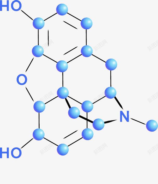 医疗分子结构图png免抠素材_88icon https://88icon.com 医疗分子 结构图 蓝色