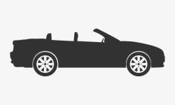 Auto汽车汽车车可转换车辆汽车轮廓图标高清图片