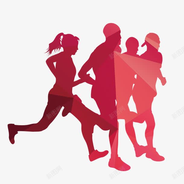跑步的男女png免抠素材_88icon https://88icon.com 跑步 跑步剪影 跑步影子 跑步的男女 运动