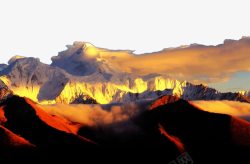 着名景点贡嘎山康定贡嘎山景区高清图片