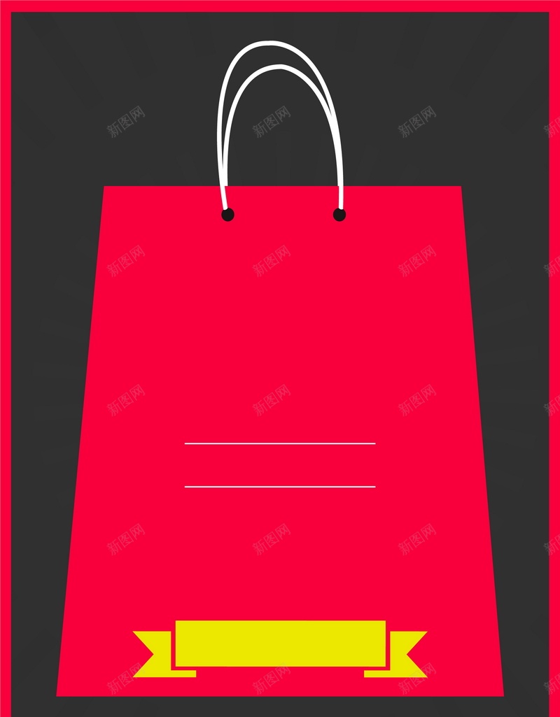 红色购物袋背景模板矢量图ai设计背景_88icon https://88icon.com AI 促销 几何 平面 广告 手提袋 打折 模板 海报 矢量 素材 红色 背景 购物袋 矢量图