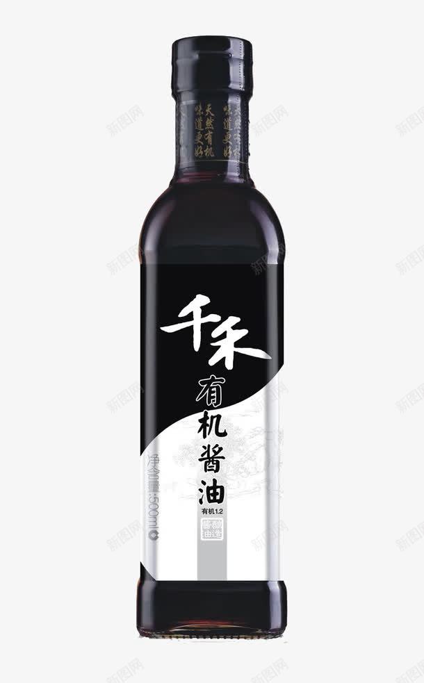 有机酱油png免抠素材_88icon https://88icon.com 产品实物 有机 酱油 黑色