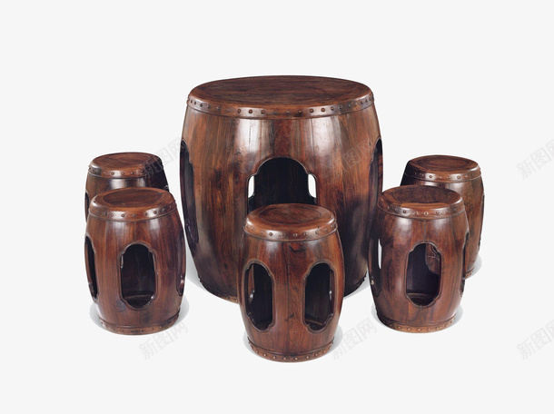 棕色立体红木鼓式圆台实物png免抠素材_88icon https://88icon.com 台子 圆台 圆形 棕色 立体 立体圆台 红木 规则形状 鼓